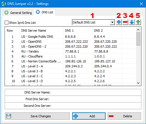 DNS Jumper — captura de tela 1